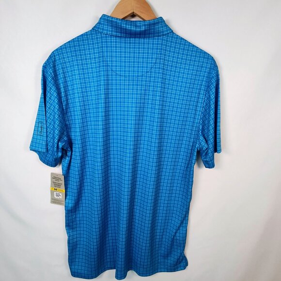 PGA Tour Men's Medium Pro Series Golf Plaid Polo NWT - Picture 3 of 9